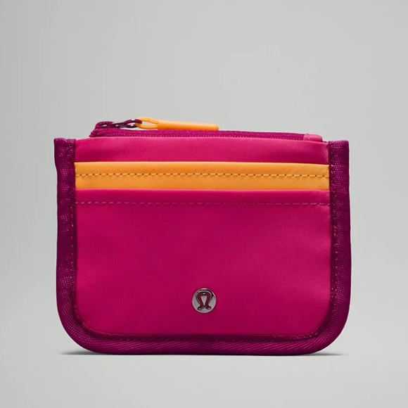 🩷NWT🧡Lululemon True Identity Wallet - Wild Berry/Mango Dream/Raspberry Coulis - Picture 1 of 5